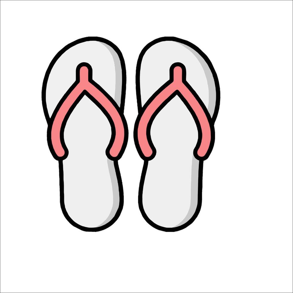 Flip flops icon illustration vector