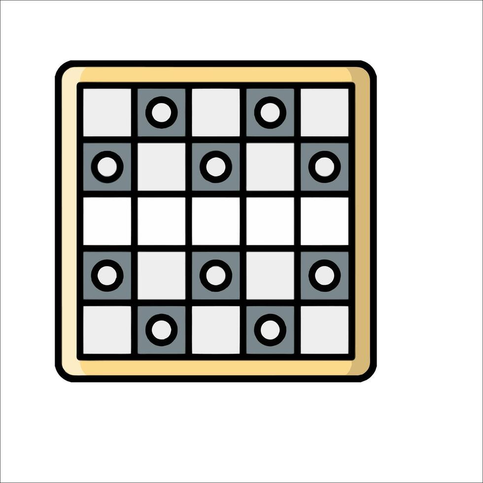 A square with a chess board on it vector