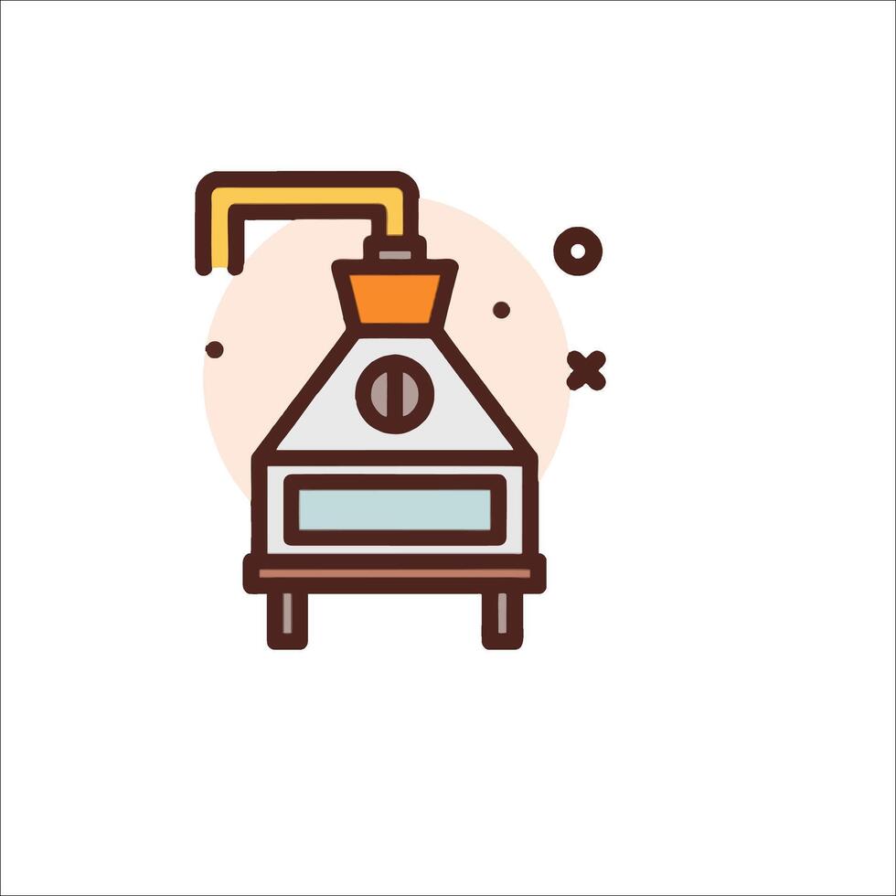 A coffee machine icon on a white background vector
