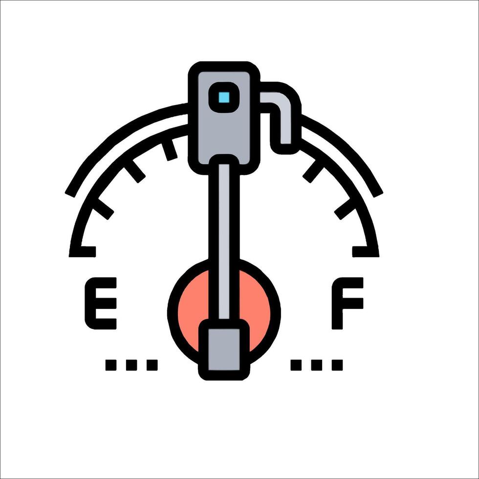 Fuel gauge icon illustration vector