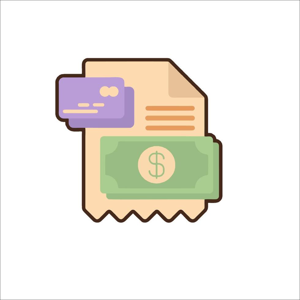 Money and credit card icon vector