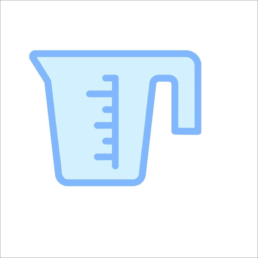 A measuring cup icon on a white background vector