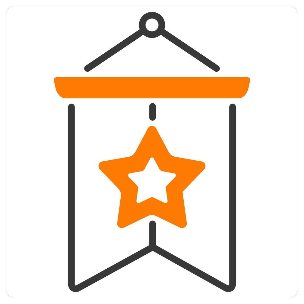 Flag and banner icon concept vector