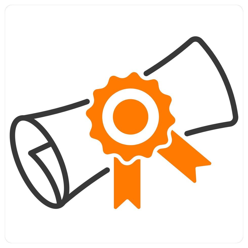 Degree and king icon concept vector