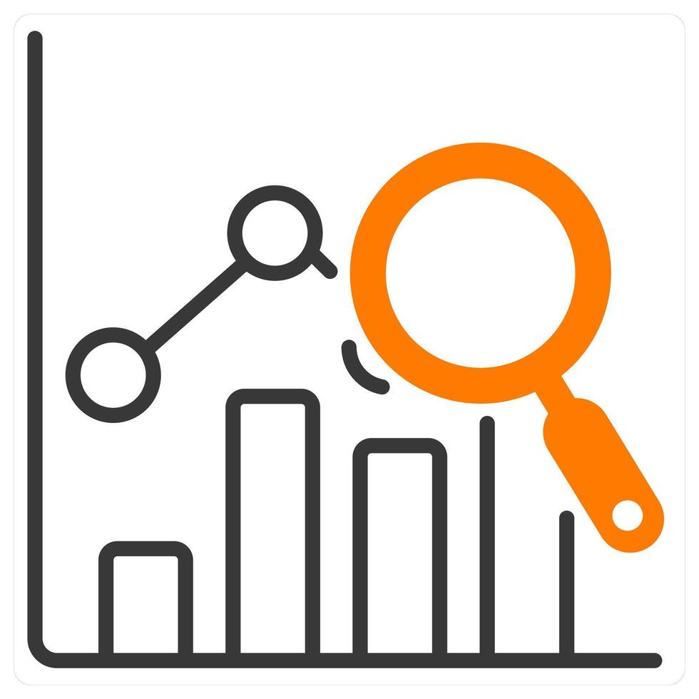 Forecasting and trenda icon concept vector