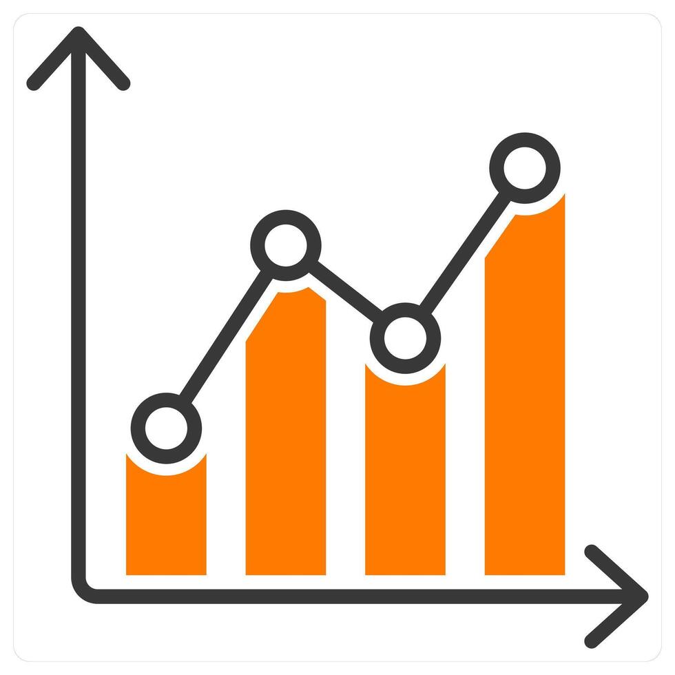 Bar Graph and chart icon concept vector
