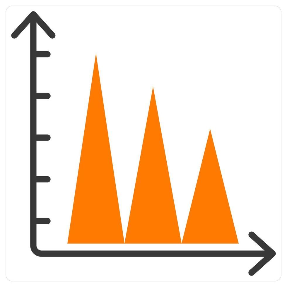 Graph and trend icon concept vector