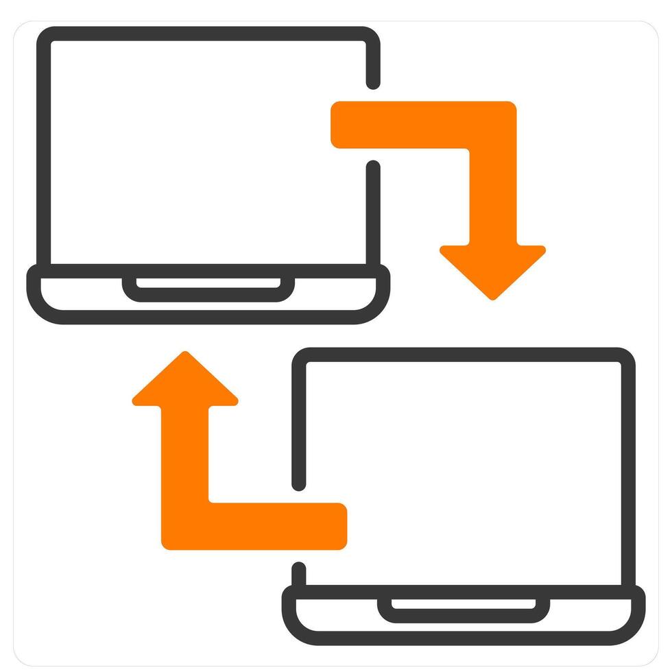 Data Sharing and sync icon concept vector