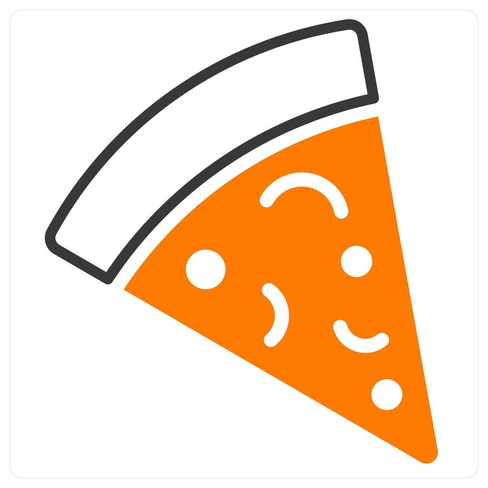 Pizza and crust icon concept vector