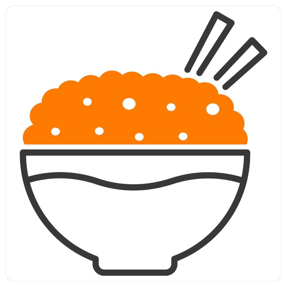 Rice and food icon concept vector