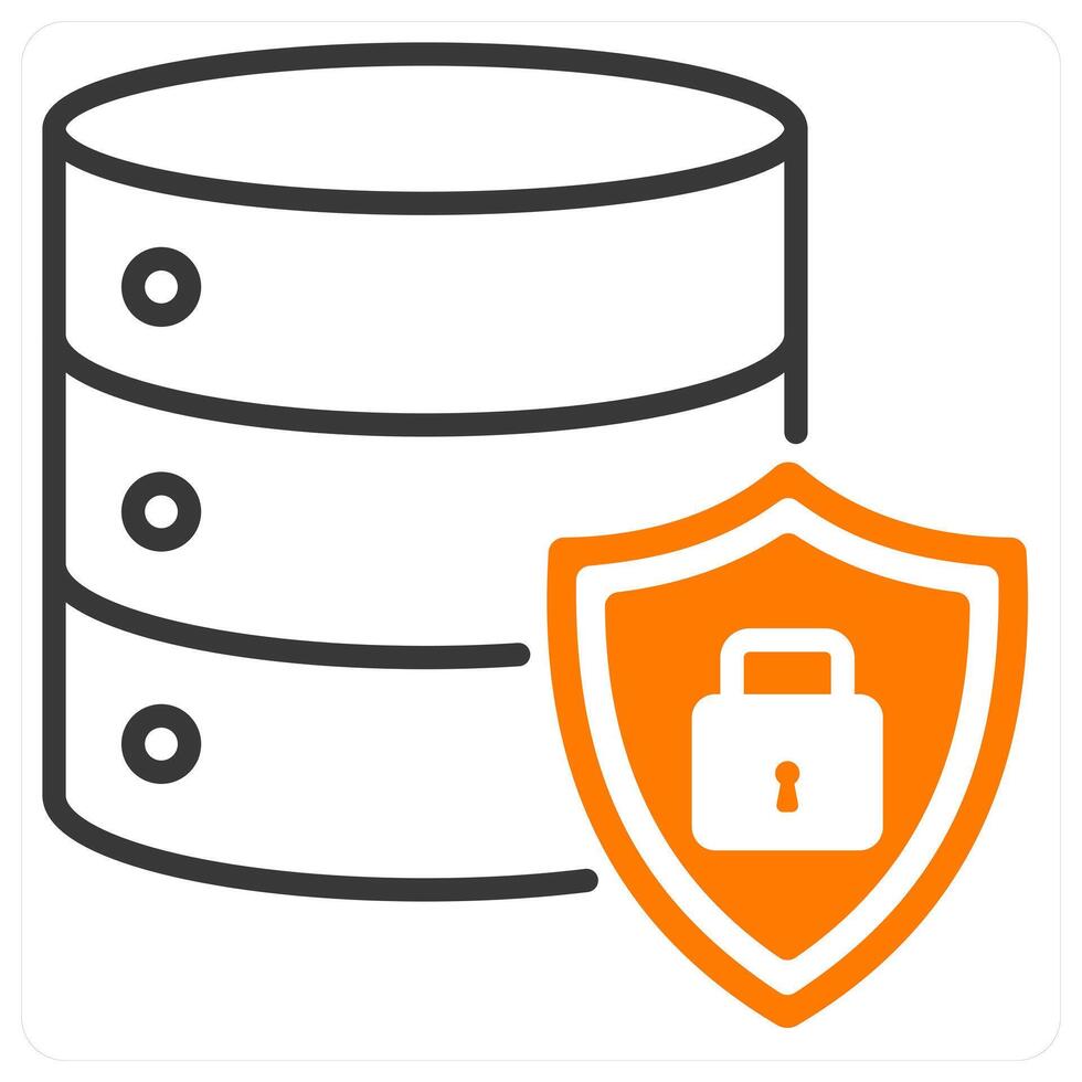 Data Protection and firewall icon concept vector