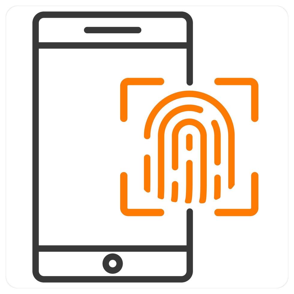 Biometric and id icon concept vector