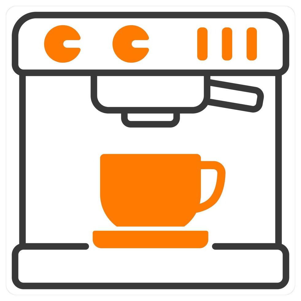 Coffee Maker and drip icon concept vector
