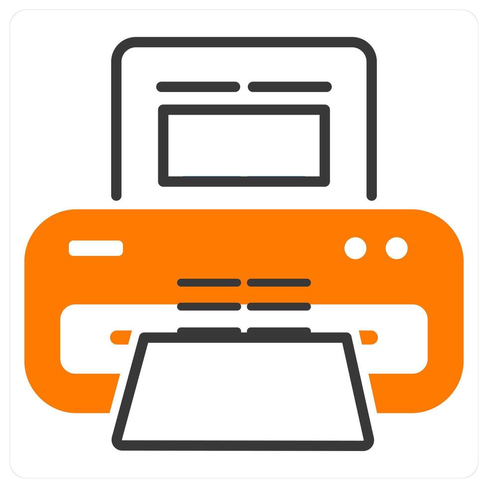Printer and copy icon concept vector