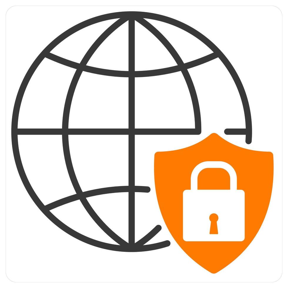 Network Security and secure icon concept vector