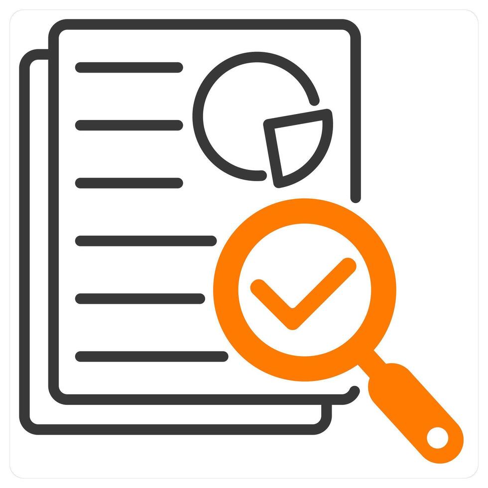 Audit and check icon concept vector
