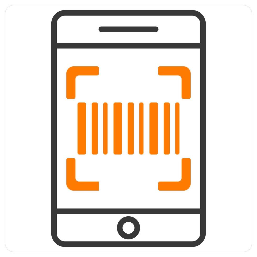 Scan and code icon concept vector