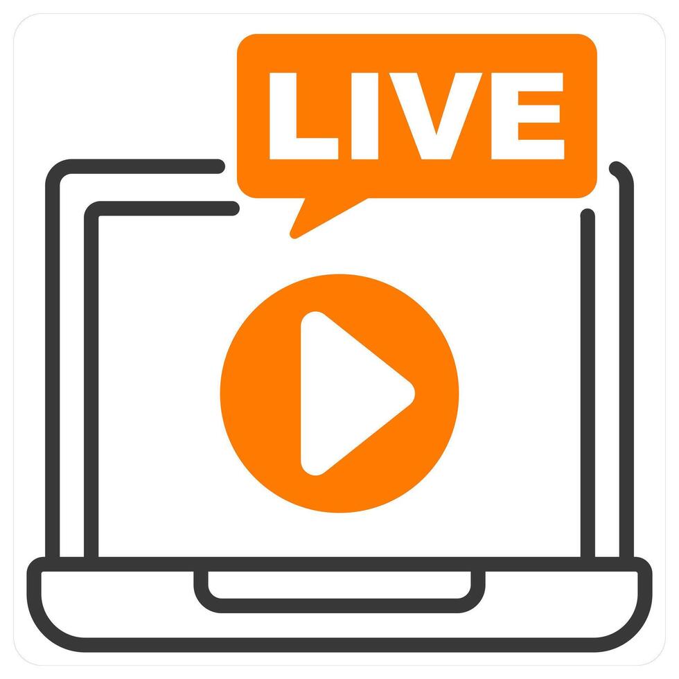 Live and feed icon concept vector
