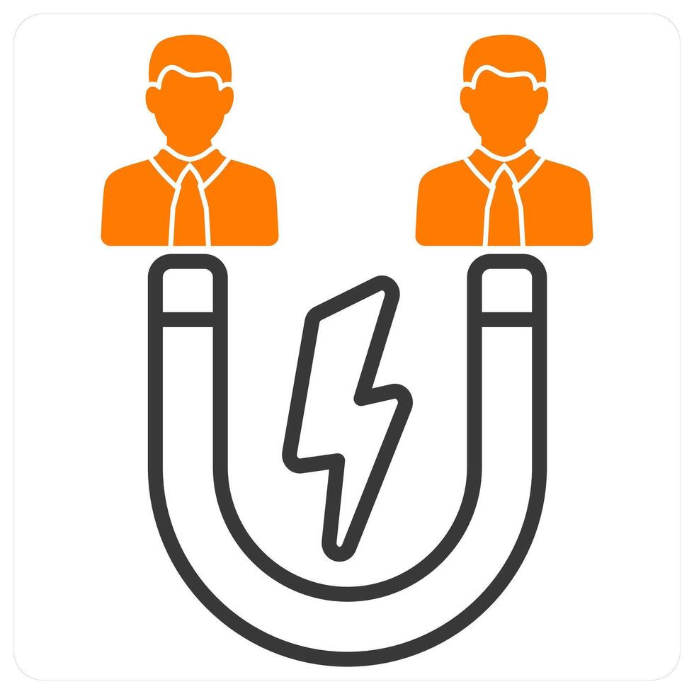 Attractive and charm icon concept vector