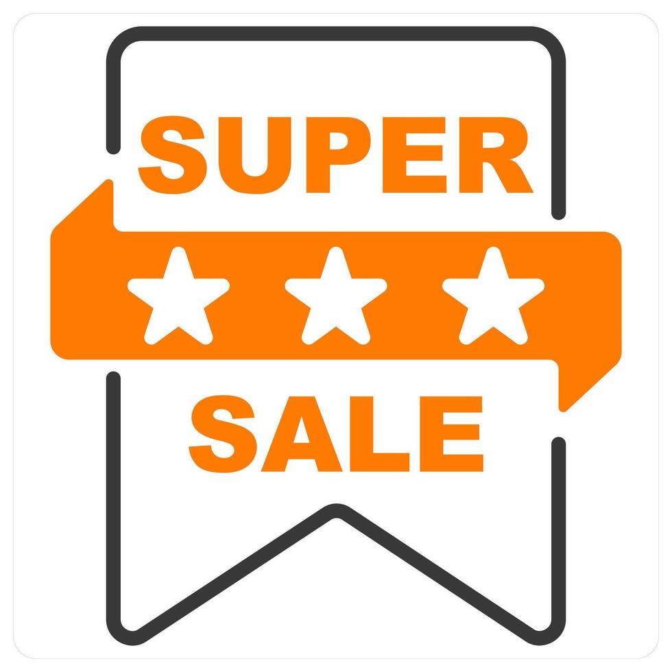 Super Sale and offer icon concept vector