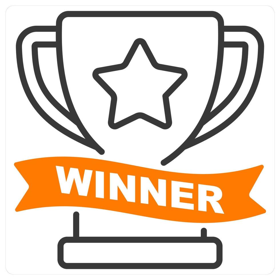 Winner and medal icon concept vector