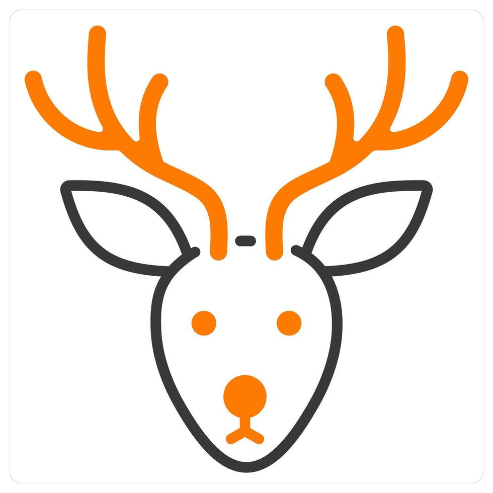 Reindeer and winter icon concept vector