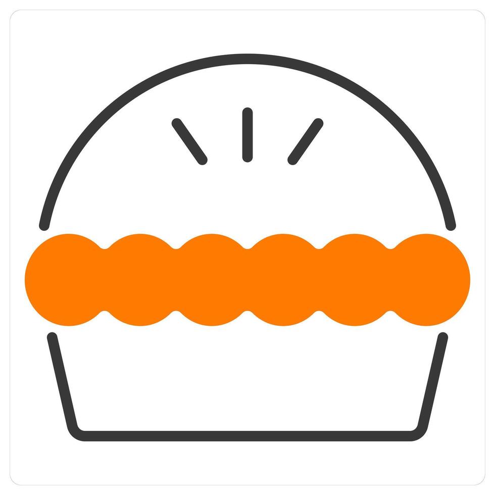 Pie and slice icon concept vector