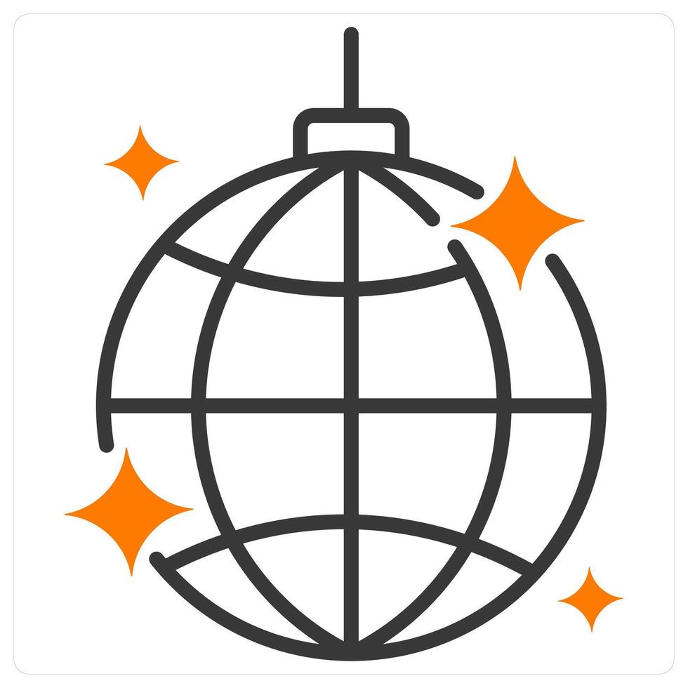 Mirror Ball and dance icon concept vector