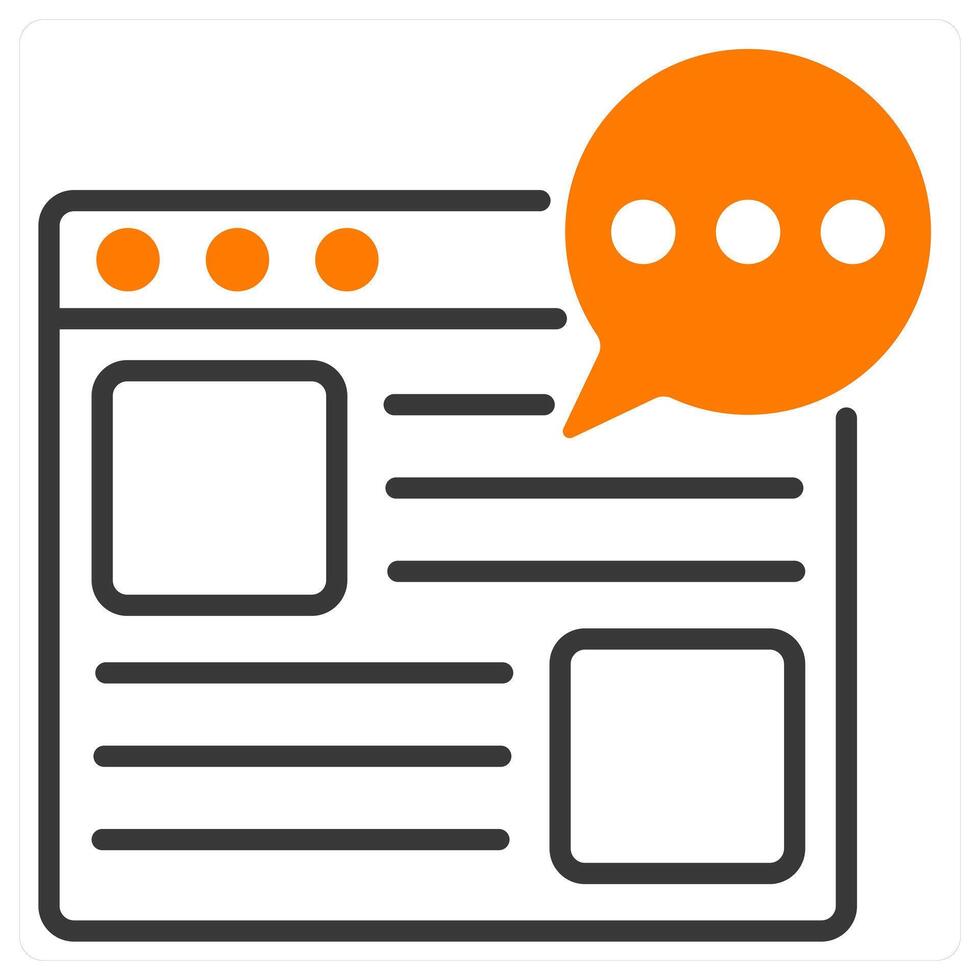 Forum and chat icon concept vector