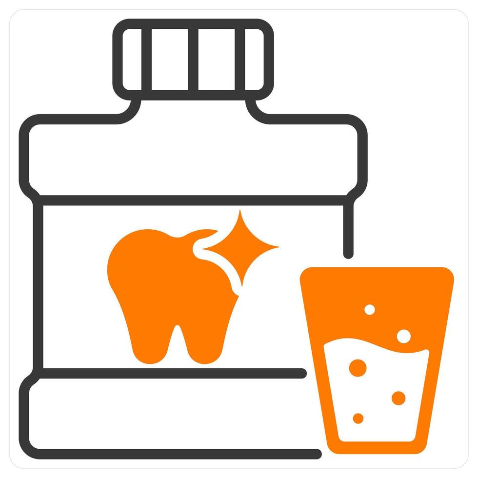 Mouthwash and oral icon concept vector