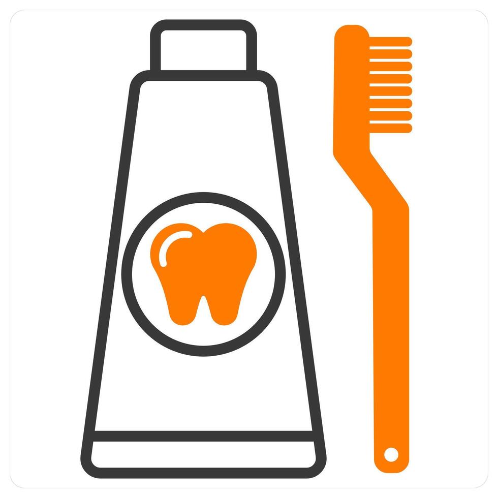Toothpaste and fresh icon concept vector