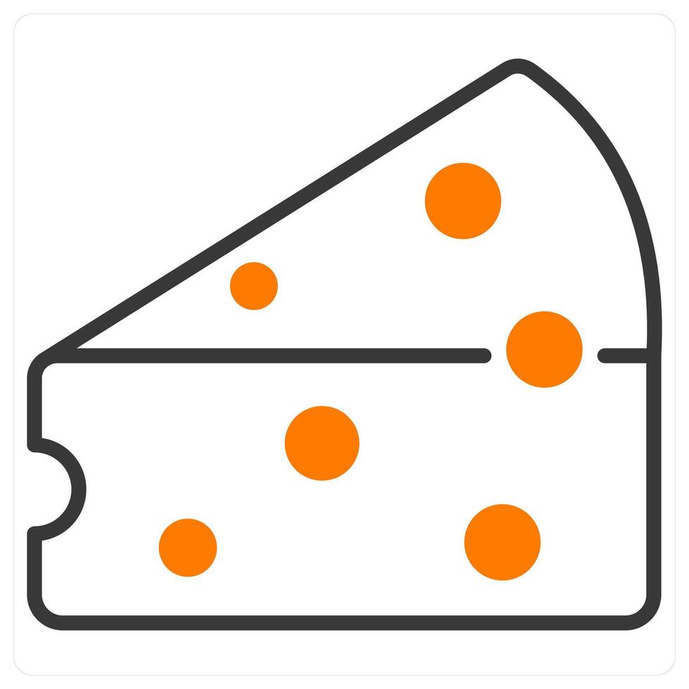 Cheese and slice icon concept vector