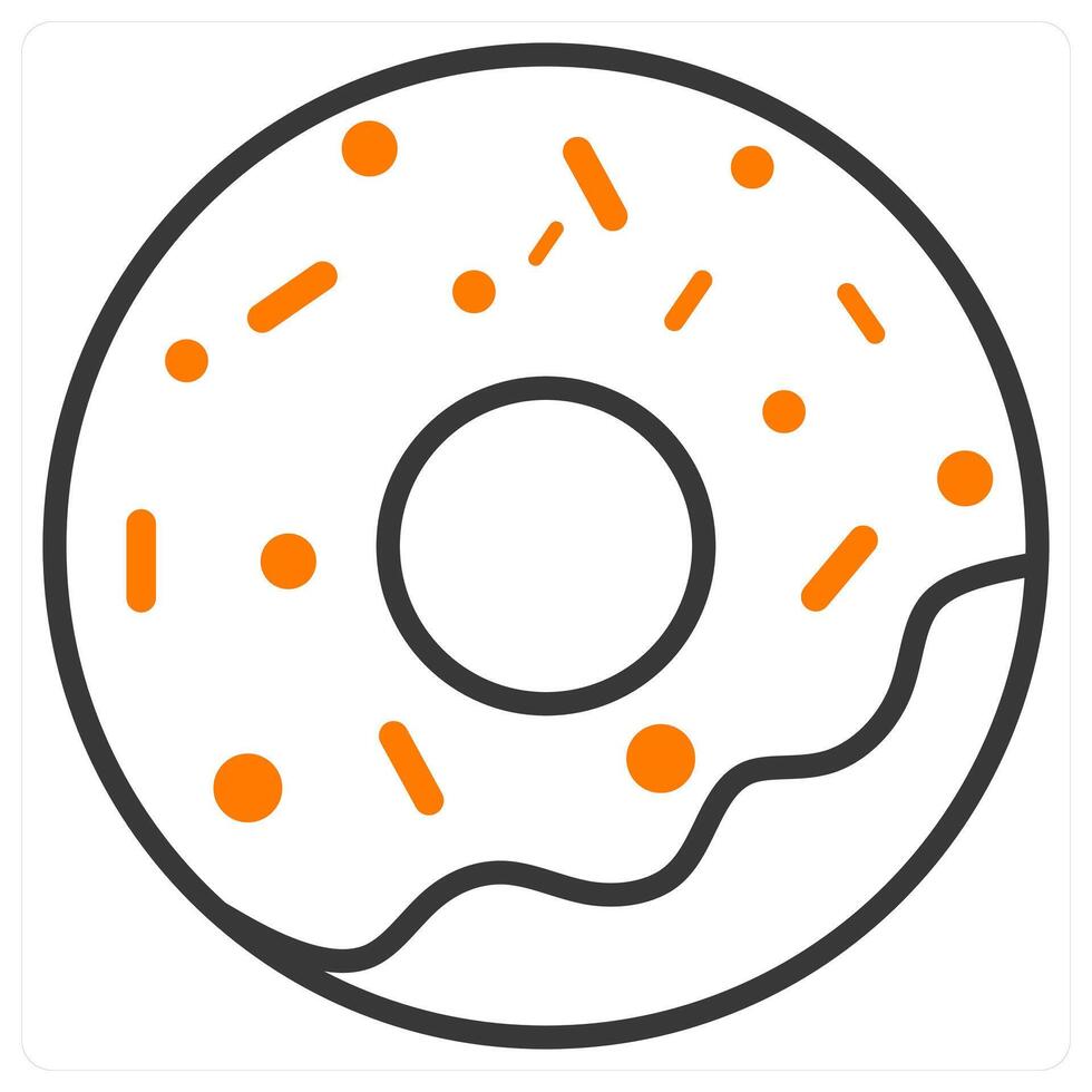 Donut and pastry icon concept vector