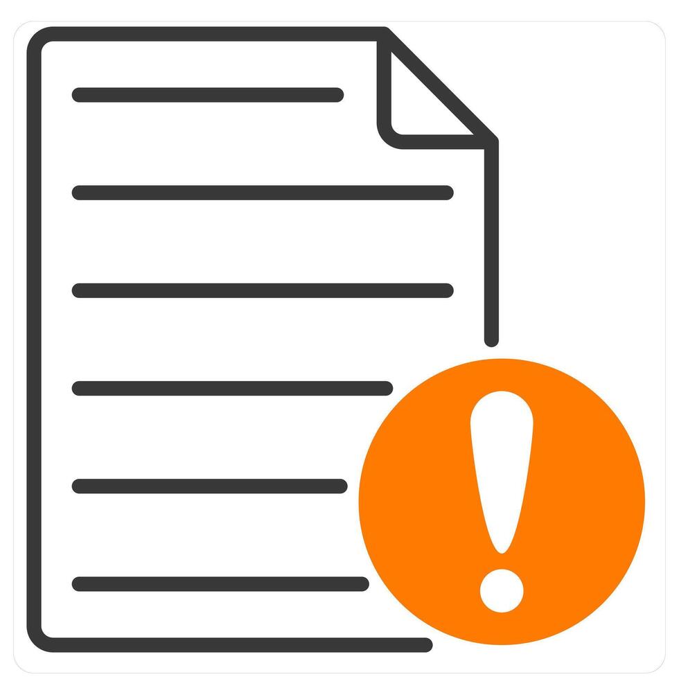 File Error and issue icon concept vector