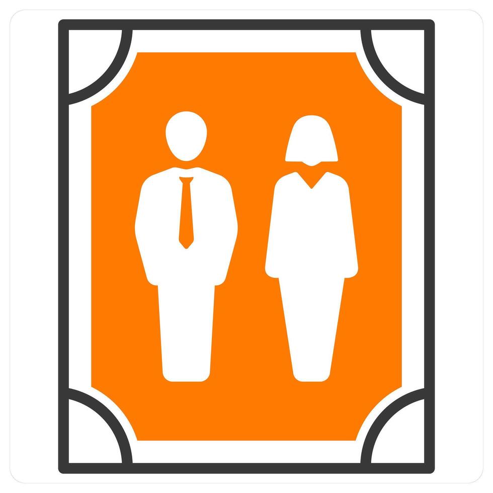 Photo Frame and frame icon concept vector