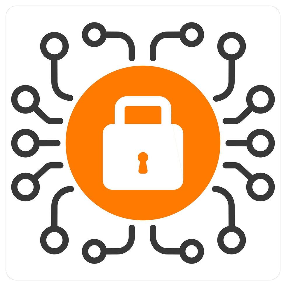 Technical Security and access icon concept vector