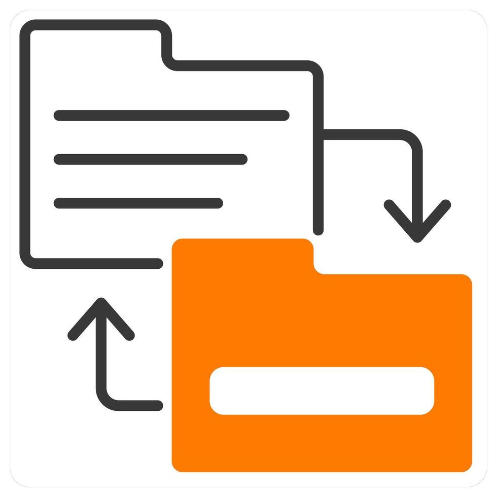 Directory Replacement and switch icon concept vector