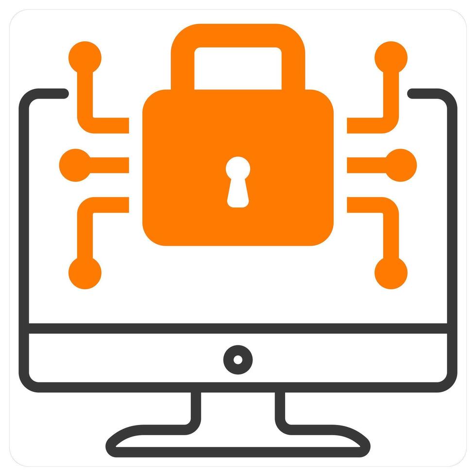 Data Encryption and code icon concept vector