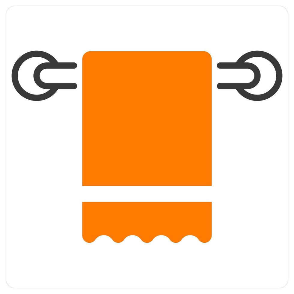 Towel Holder and rack icon concept vector