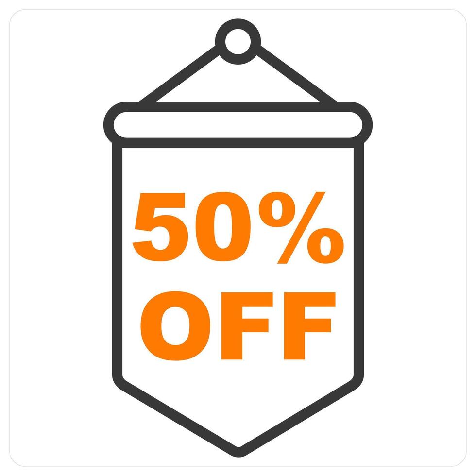 Off and discount icon concept vector