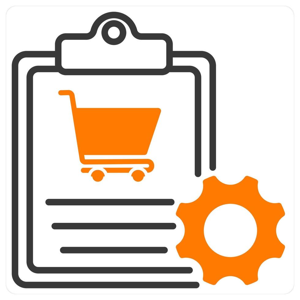 Order Process and steps icon concept vector