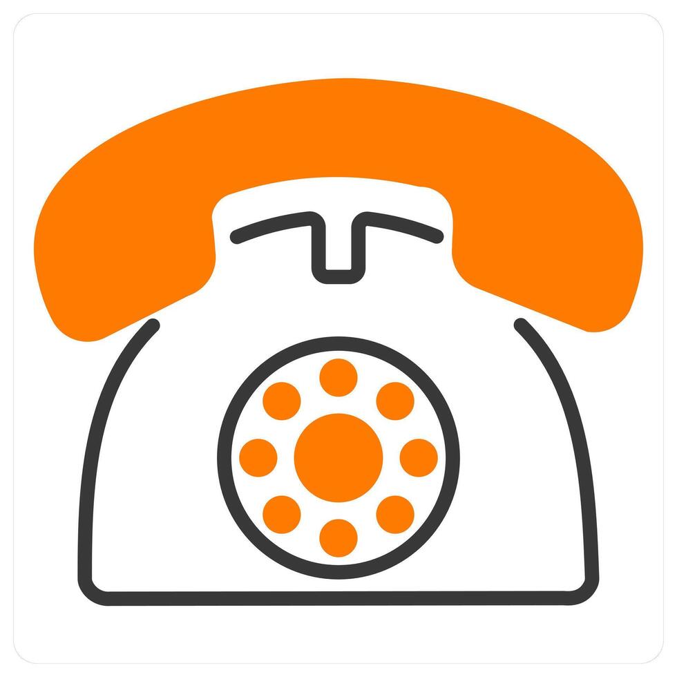 Telephone and call icon concept vector