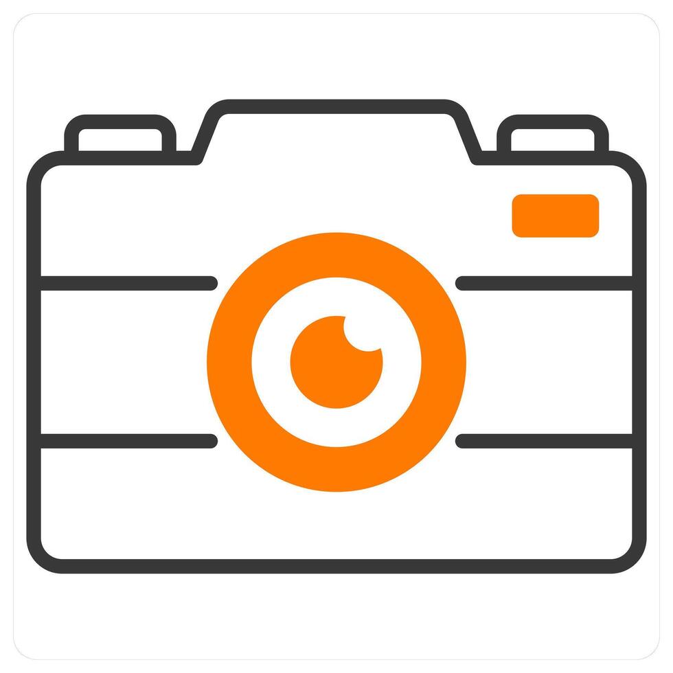 Camera and focus icon concept vector