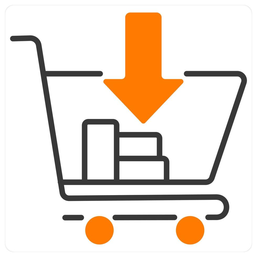 Cart and delivery icon concept vector