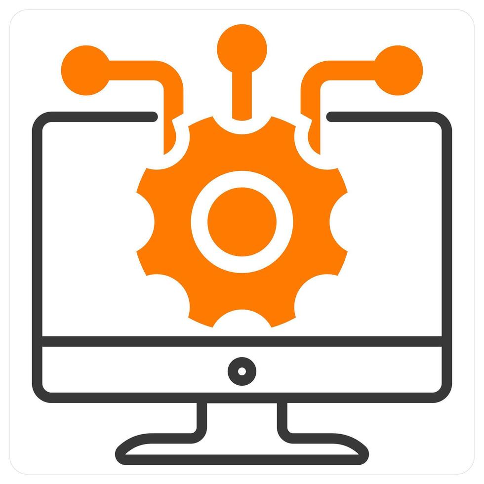 Information Technology and digital icon concept vector