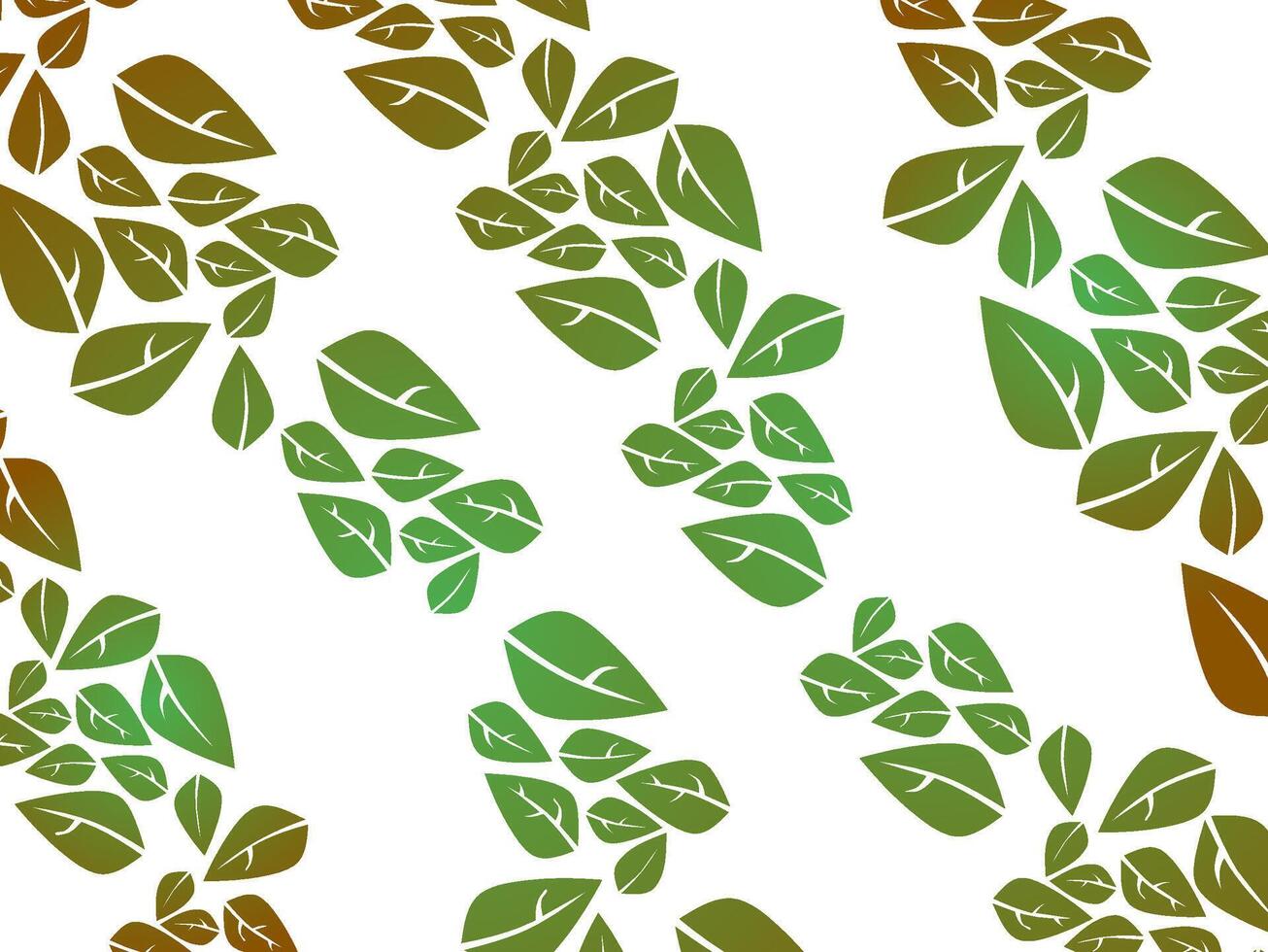 gradient leaves pattern vector