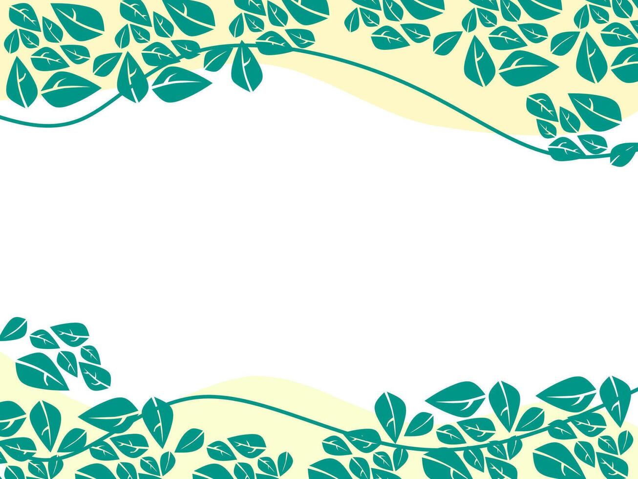 frame leaf illustration vector