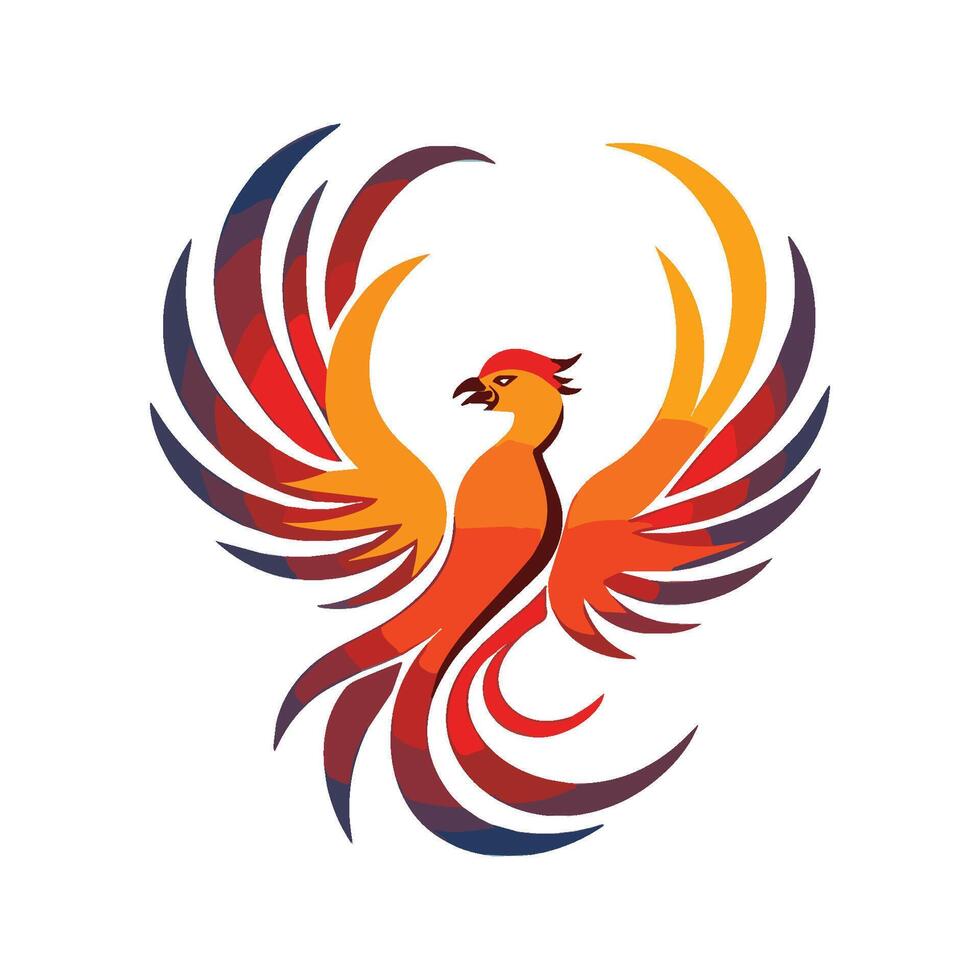 Colorful Phoenix Graphics Inspiring Creativity Through Art and Imagination vector