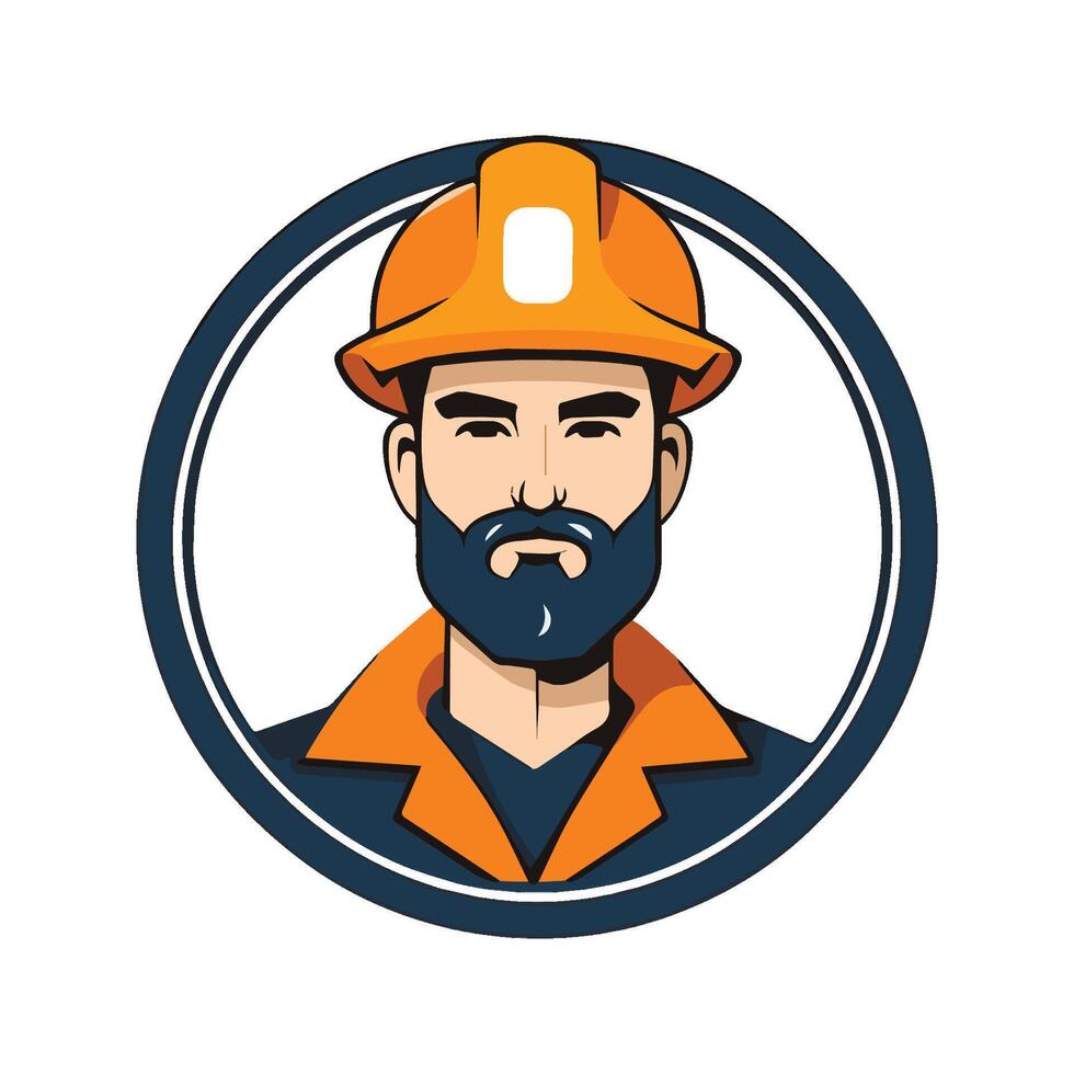 Modern mascot cartoon character of engineer men illustration vector