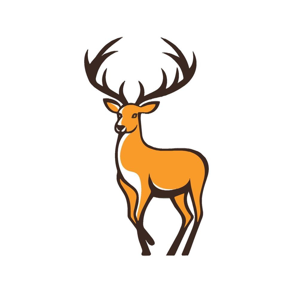 illustration of deer icon vector